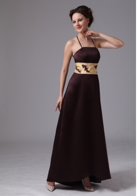 Spaghetti Straps Satin Mother Of The Bride Dress Burgundy