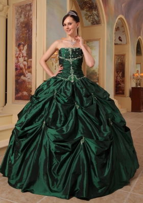 Ball Gown Dresses for 15 Beading Pick-ups