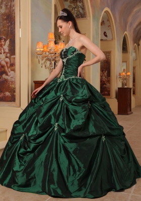 Ball Gown Dresses for 15 Beading Pick-ups