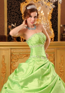 Ball Gown Taffeta Beading Dresses of 15