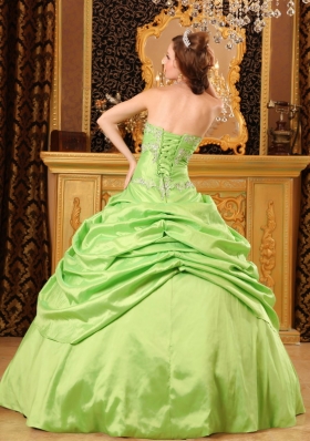 Ball Gown Taffeta Beading Dresses of 15