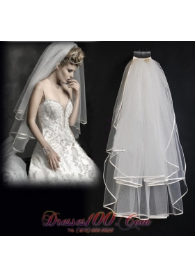 Pretty Two-tier Tulle Wedding Veil for Popular