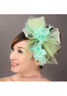 Colorful Tulle Wedding Headpieces With Beads