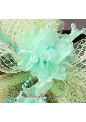 Colorful Tulle Wedding Headpieces With Beads