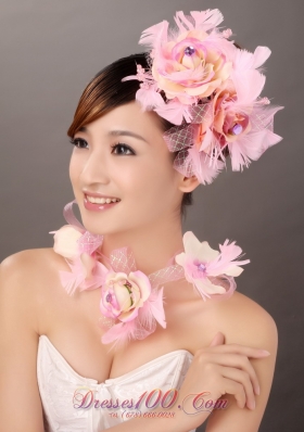 Cute Multi-color Feather Flower Wedding Headpieces