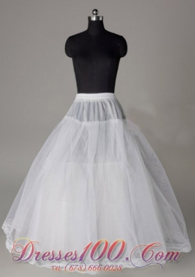 Lace Trimmed Wedding Petticoat Organza Ball Gown