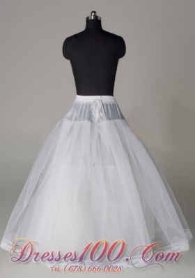 Lace Trimmed Wedding Petticoat Organza Ball Gown