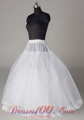 Lace Trimmed Wedding Petticoat Organza Ball Gown