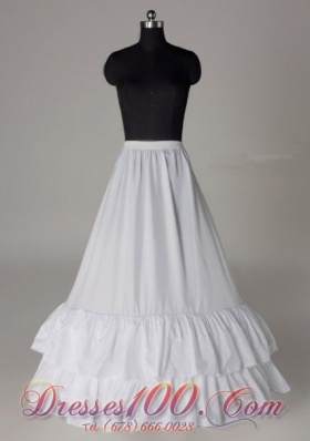 Two Layers Taffeta Petticoat A-line Floor-length