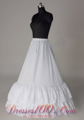 Two Layers Taffeta Petticoat A-line Floor-length