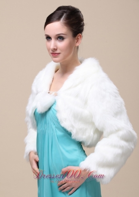 Rabbit Fur Jacket Ivory High-neck Low Price