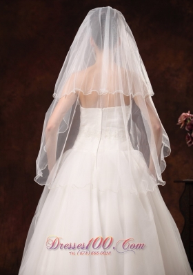 Graceful Wedding Veils Two-tiers Elbow