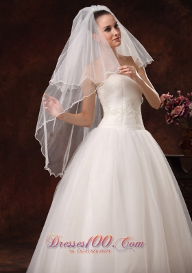 Graceful Wedding Veils Two-tiers Elbow