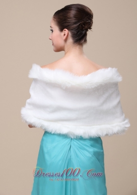 Gorgeous Faux Fur Wedding Shawl On Sale