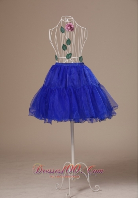 Peacock Blue Petticoat Mini-length for Customize