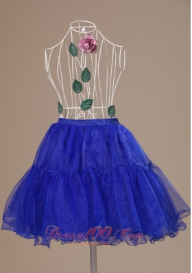 Peacock Blue Petticoat Mini-length for Customize