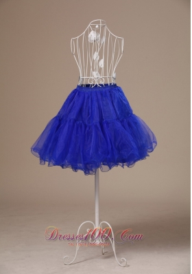 Peacock Blue Petticoat Mini-length for Customize