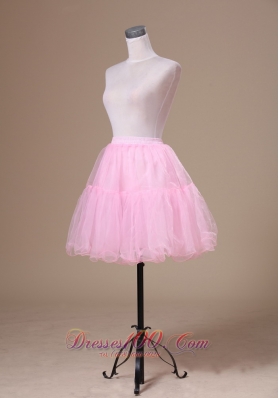 Lovely Mini-length 2013 Baby Pink Petticoat