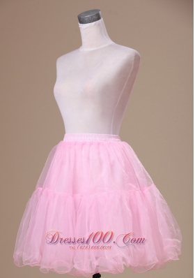 Lovely Mini-length 2013 Baby Pink Petticoat