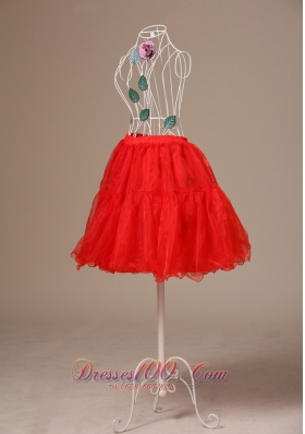 Customize Mini-length 2013 Red Petticoat