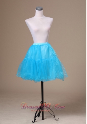 Pretty Aqua Blue Petticoat Customize Mini-length