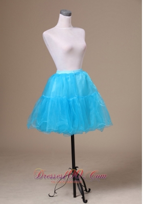 Pretty Aqua Blue Petticoat Customize Mini-length