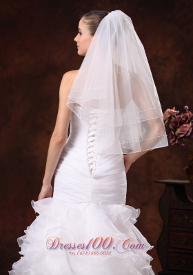 Two-tier Tulle Popular Veil 2013 New Arrival