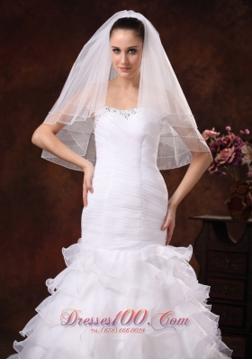 Two-tier Tulle Popular Veil 2013 New Arrival