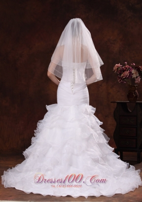 Two-tier Tulle Popular Veil 2013 New Arrival