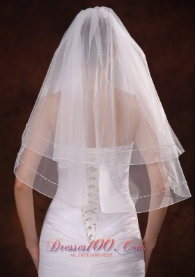 Two-tier Tulle Popular Veil 2013 New Arrival