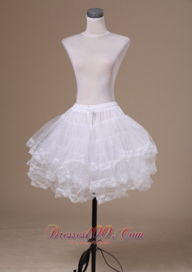 Ball Gown Wedding Petticoat Mini-length Three-layers