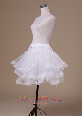 Ball Gown Wedding Petticoat Mini-length Three-layers