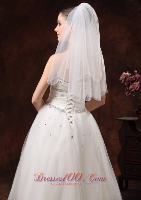 Graceful Wedding Veils Two-tier Tulle for Sale