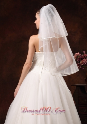 Two-Layers Tulle Wedding Veil Elbow Length