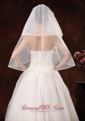 Two-Layers Tulle Wedding Veil Elbow Length