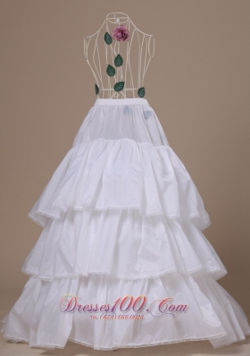 Taffeta Wedding Petticoats Three-layers Brush