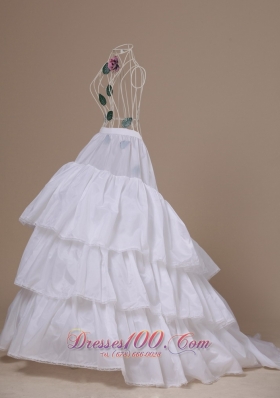 Taffeta Wedding Petticoats Three-layers Brush