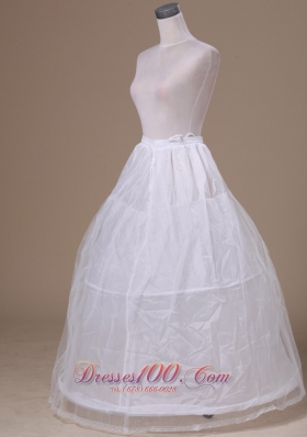 Simple Organza Floor-length Petticoat Fully