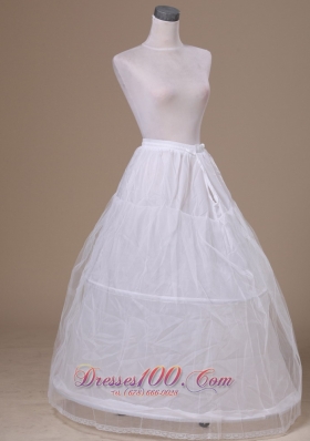 Simple Organza Floor-length Petticoat Fully