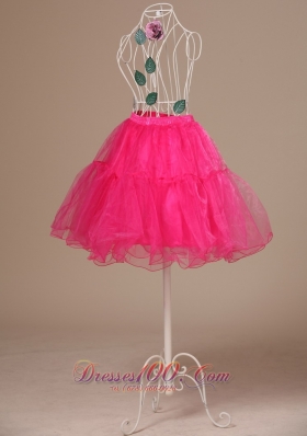 Perfect Hot Pink Petticoat Organza Mini-length