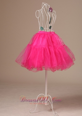 Perfect Hot Pink Petticoat Organza Mini-length