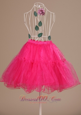 Perfect Hot Pink Petticoat Organza Mini-length