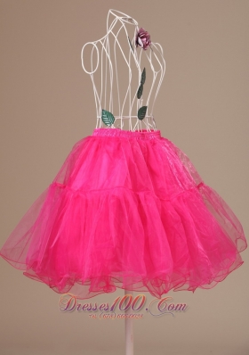 Perfect Hot Pink Petticoat Organza Mini-length