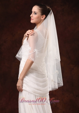 Discount Two-layers Popular Veil for Wedding