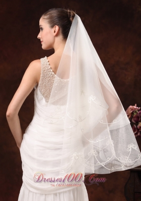 Discount Two-layers Popular Veil for Wedding