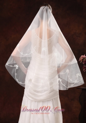 Discount Two-layers Popular Veil for Wedding