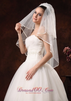 Beautiful Wedding Veil Two-Layers Elbow Length