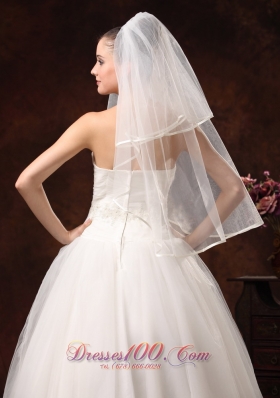 Beautiful Wedding Veil Two-Layers Elbow Length