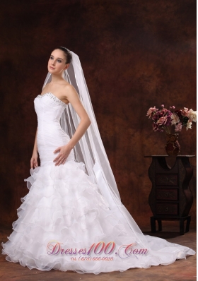 Classical Organza Veil for Wedding Low Price