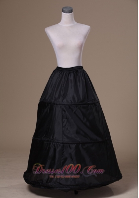 Organza Black Petticoat for Popular Floor-length